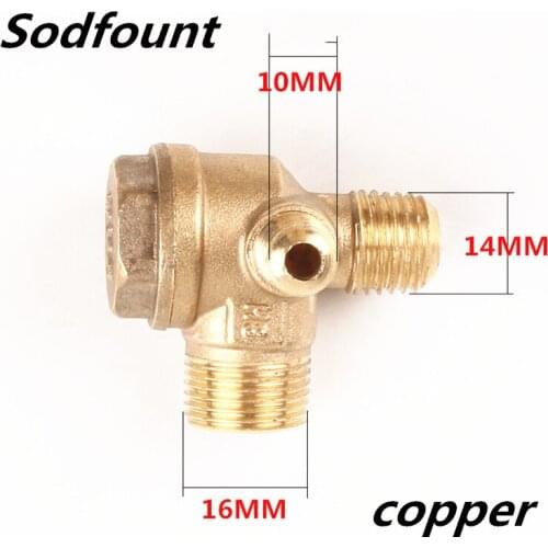 1pcs Zinc alloy/copper 16X14X10mm Air compressor parts check valve