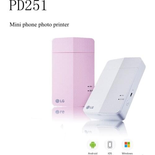 PD251 mobile phone photo printer pocket mini inkless bluetooth color photo printer portable