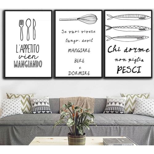 Cooking With Love Kitchen Quote Wall Art Prints And Poster , Baking With Heart Canvas Painting Wall Pictures Home Kitchen Decor