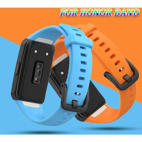 Silicone stap for huawei Band 6 Sport Quick Replacement wristband smartwatch correa Bracelet for huawei honor 6 band Accessories