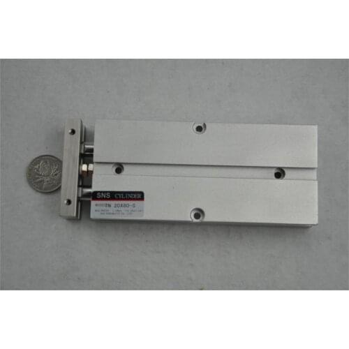 SNS TN20 * 80-S M5"with magnetic reed Airtac type twin rod guide dual shaft acting guide air pneumatic cylinder