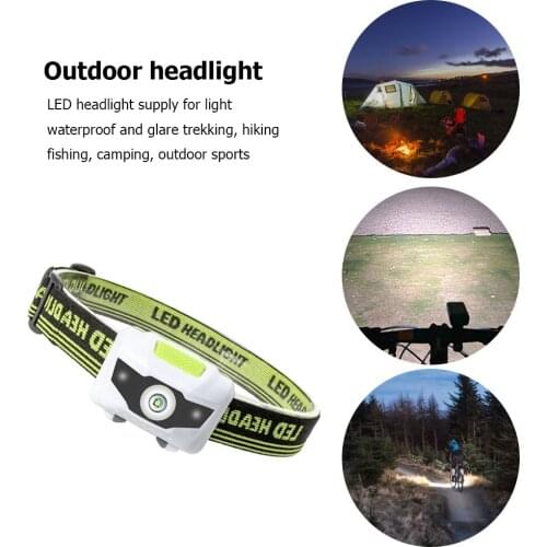 Q5 LED Headlamp Outdoor Sport Headlight White & Red Lighting for Camping Working Riding Hunting Energy-saving Portable Ride Lamp