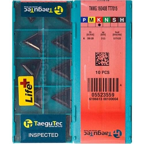 TNMG160408 TT7015 100% Original TAEGUTEC carbide insert with the best quality 10pcs/lot free shipping