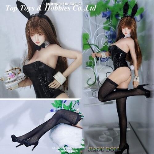 In stock 1/6 bunny girl maid uniform suit sexy lingerie fit 12'' female action figure body