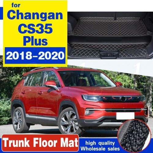 For Changan CS35 Plus 2020-2018 Car Rear Boot Liner Trunk Cargo Mat Tray Floor Carpet Mud Pad Protector 2019