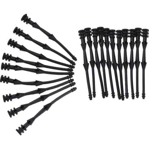 20Pcs 65mm Screw Pin Rivet Rubber PC Fan Noise Absorbtion Fans Anti Vibration Mount Silicone Screws Noise Reduction Equipment