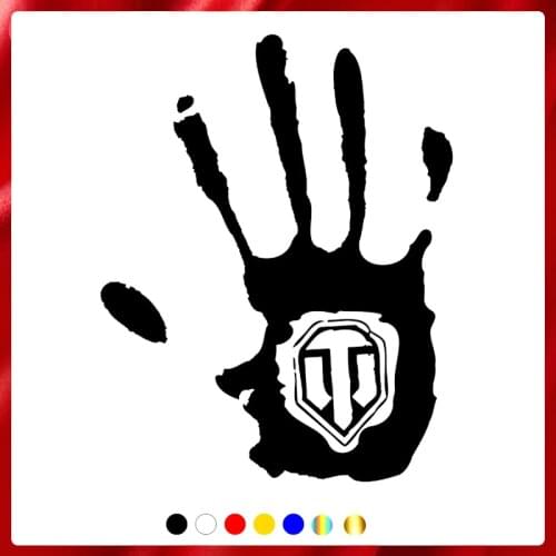 40374# Die-Cut Vinyl Decal Hand Car Sticker Waterproof Auto Decors on Car Body Bumper Rear Window