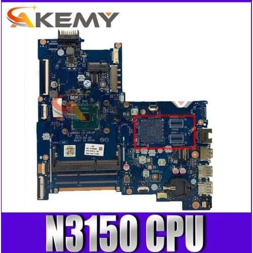 AKemy Laptop motherboard For HP Pavilion 250 256 G4 15-AC Core N3150 Mainboard ABQ52 LA-C811P 828299-001 815248-001 SR29F CPU