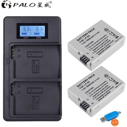 LP-E8 LPE8 LP E8 Rechargeable Battery For Canon EOS 550D 600D 650D 700D X4 X5 X6i X7i T2i T3i T4i T5i SLR Camera Batteries