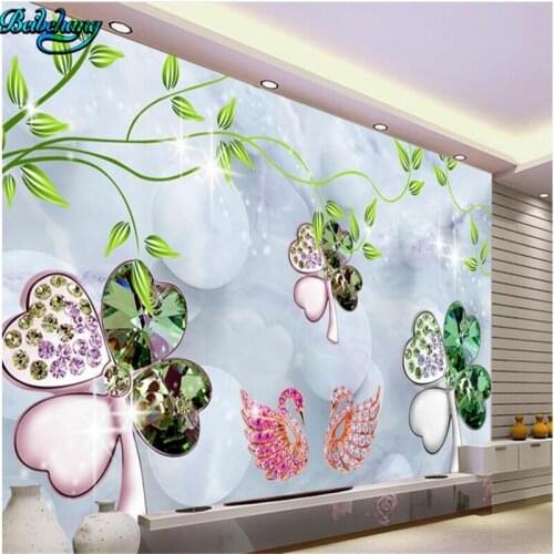 Beibehang Starlight splendid jewelry make money tree TV background wall custom living room wallpaper murals
