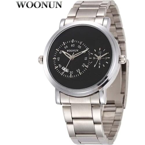 New Top Brand Luxury Mens Watches Waterproof Shockproof Sport Watches For Men Full Steel Dual Time Zone Quartz Wrist Watches Men