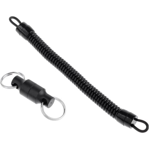 Aluminum Alloy Magnetism Buckle with Lanyard Fly Fishing Lanyard Magnetism Net Release