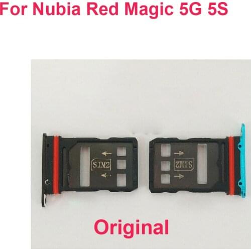 Original Best Sim Card Reader Slot Tray Port Holder For ZTE Nubia Red Magic 5G 5S NX659J Phone Flex Cable Replacement