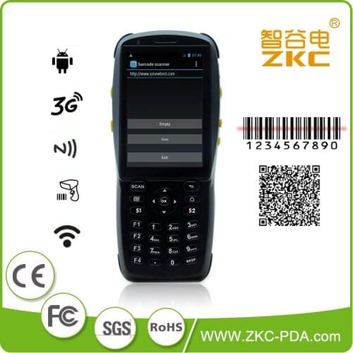 PDA3501 android handheld 1D laser barcode scanner ,android data collector nfc reader with 3G and wifi