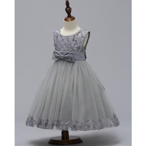 Floral Girl Dress kids Baby Girls Dresses Wedding Party Evening Children Clothes Birthday bridesmaid Clothing New Arrival