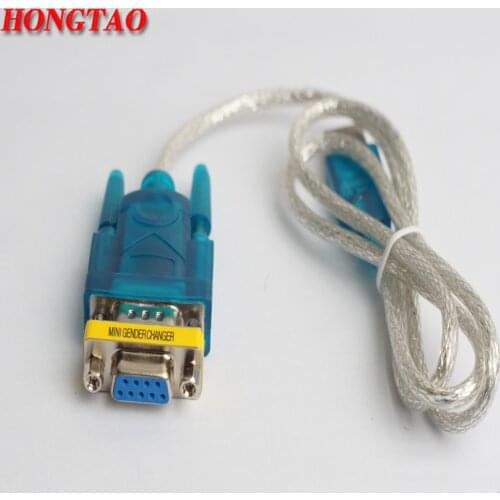 Supports Windows 8 USB to RS232 cable and DB9 9pin Serial w/ Female Adapter No CD With DB9 female to female 0.8m For computer