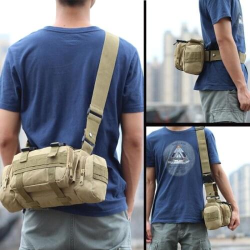 Hiking Outdoor Waist Bag 6L Waterproof Oxford Climbing Shoulder Bags Military Tactical Fishing Camping Pouch Bag Mochila Bolsa