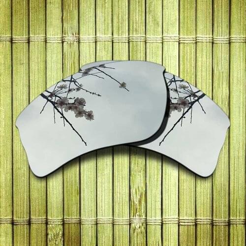 Polarized Replacement Lense For-Oakley Quarter jacket Sunglasses Frame True Color Mirrored Coating - Chrome Color Options