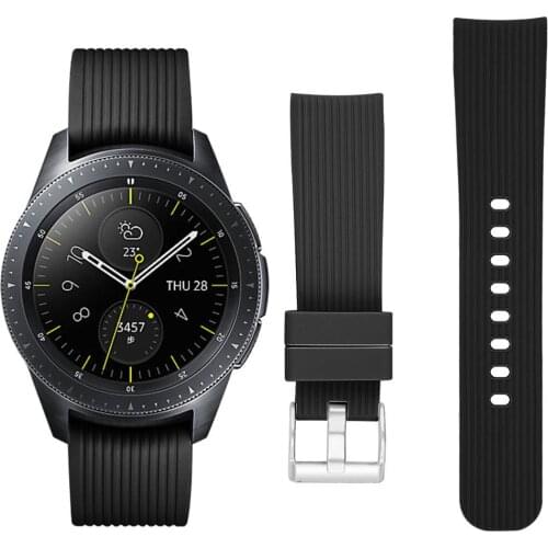 For Samsung Galaxy Watch 46mm 42mm solicone band strap Tempered Glass film/Back film screen protector
