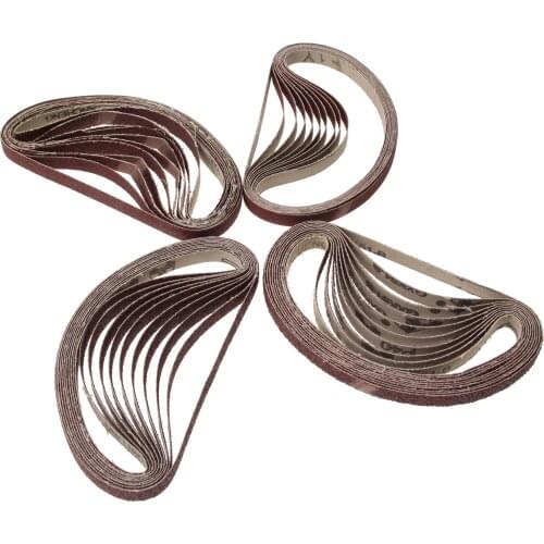 50Pcs 457*13mm Abrasive Sanding Paper Belts Grit 40/60/80/120 Air Belts Sander Grinder for Drill Grinding Polishing Power Tools