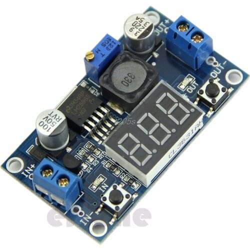 DC LM2596 4.0~40 to 1.3-37V LED Voltmeter Buck Step-down Power Converter Module T25 Drop ship