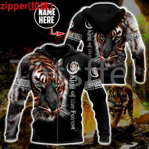 Tessffel Animal Tiger Hunting Tattoo Art Wild Beast NewFashion Tracksuit 3DPrint Men/Women Streetwear Casual Pullover Hoodies 20