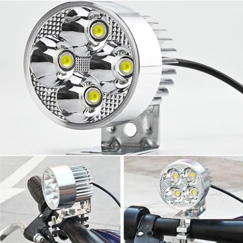 Universal Motorcycle LED Headlight Electric Bicycle ATV Scooter Projector Spotlights for Cafe Racer Light Auxiliary fog Lamp
