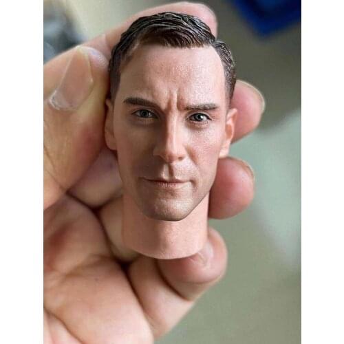 In Stock 1/6th WWII Series PVC Male Soldier Head Sculpt Fit 12'' Male Soldier Action Figure Body