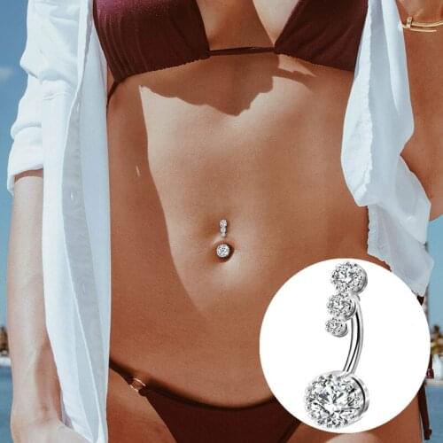 Crystal Belly Piercing Snale Skull Button Rings Barbell Drop Dangle Navel Rings Nombril Ombligo Ring Women Fashion Body Jewelry