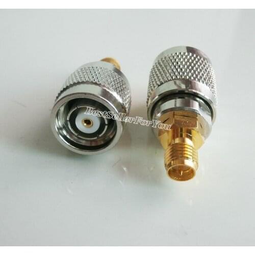 1Pcs RP-SMA RPSMA Female To RP-TNC RPTNC male RF Adapter Antenna Router Golden