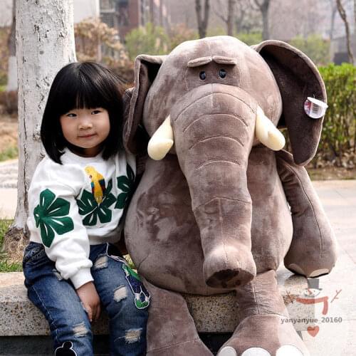 40'' Giant Big Huge Elephant Plush Soft Toys Stuffed Animals Kids Birthday Gift Cute Plush Toys For Children Elephant
