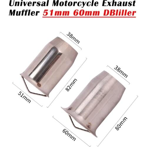 51mm Catalyst Universal Motorcycle Yoshimura Exhaust Pipe Escape Catalyst Muffler Silencer Insert DB Killer 60mm Eliminate Noise