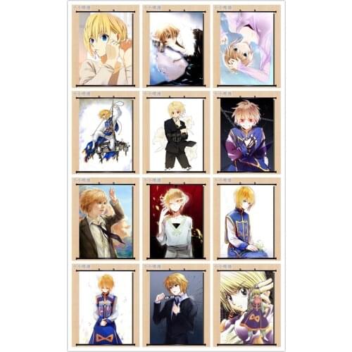 Coscase Japanese Anime Hunter x Hunter Cool Boy Characters Kurapika Home Decor Wall Scroll Poster Decorative Pictures