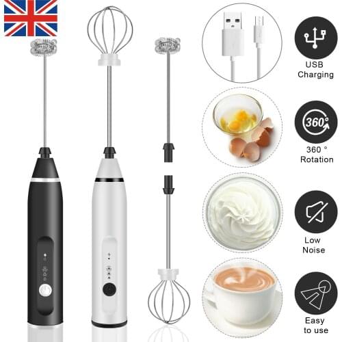 Electric Milk Frother Milk Shaker Maker Frother Foamer Handheld Foamer Coffee Maker Egg Beater Blender Whisk Coffee Frother