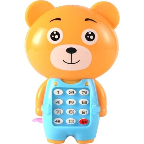 Electronic Toy Phone Musical Mini Cute Children Phone Toy Early Education Cartoon Mobile Phone Telephone Cellphone Baby Toys