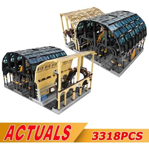 MOULD KING Building Blocks Creative Toys The MOC Magic Movie Express Train Station Model Assembly Bricks Kids Christmas Gifts