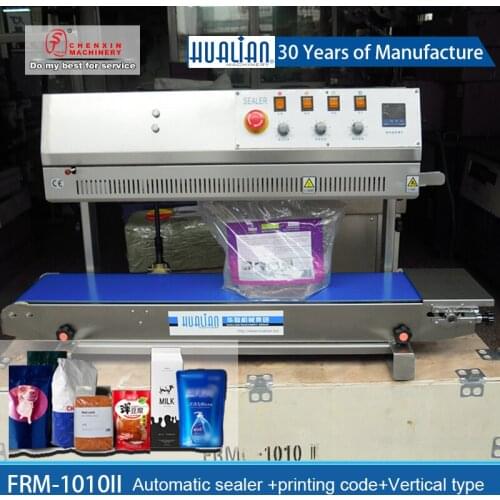 FRM-1010II Continuous automatic sealing machine Liquid bag sealing machine Sauce packaging machine Powder bag Sealer PE bag Medi