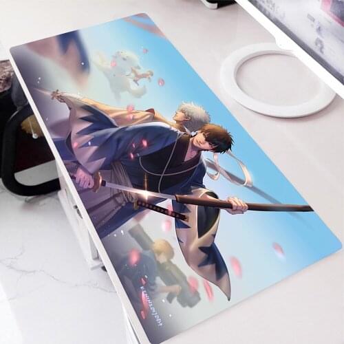 Gaming Keyboard Pad Mouse GINTAMA Table Mat Non-slip mat Rubber Mause Gamer Durable Rug Anime Xxl Large HD Printing Mausepad