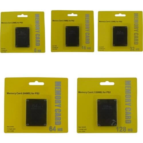100PCS 8MB 16MB 32MB 64MB 128MB Memory Card For Playstation 2 For PS 2 Game System