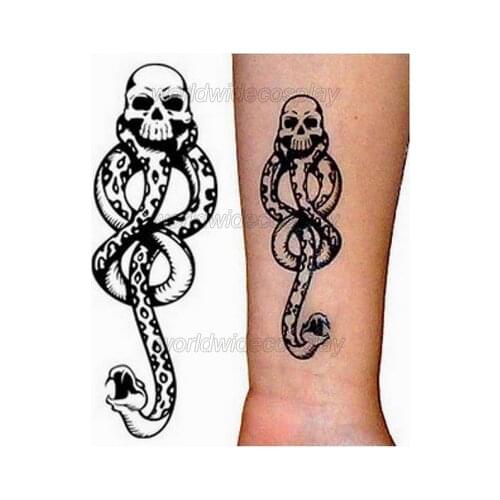 Slytherin House Cosplay Tatoo from Harry Free Shipping for Halloween and Christmas