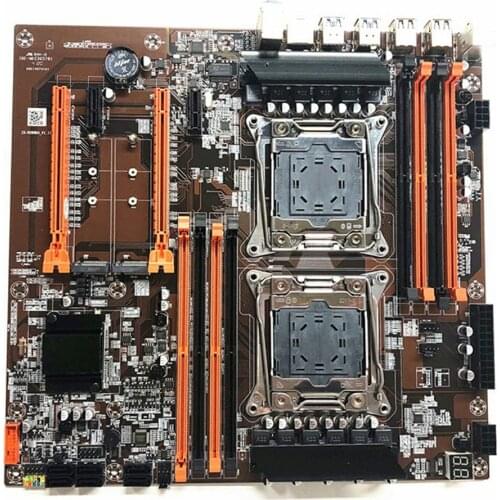 X99 Dual CPU Motherboard LGA 2011 v3 E-ATX USB3.0 SATA3 With Dual Xeon Processor With Dual M.2 Slot 8 DIMM DDR4 2011-3