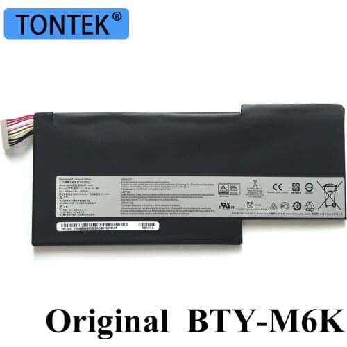 Genuine BTY-M6K Laptop Battery For MSI GS63VR MS-17B4 MS-16K3 7RG-005 GF63 Thin 8RD 8RD-031TH 8RC GF75 Thin 3RD 8RC 9SC