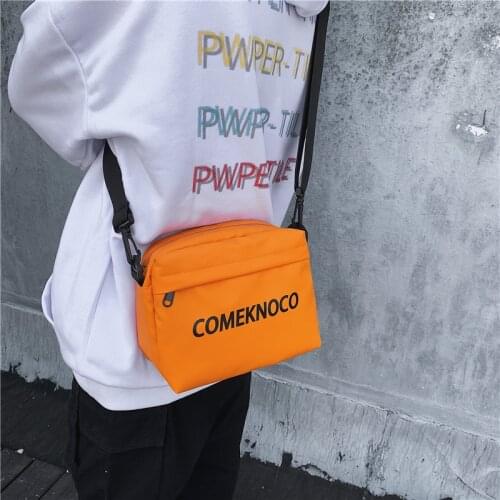 Neon Color Green Shoulder Messenger Bag Unisex Japanese Street Fahion Small Crossbody Bags Casual Female Purse Phone Bag Hip Hop