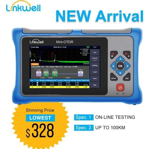 New OTDR Active Fiber On-line Test Pro MINI OTDR Optic Fiber Reflect Touch Screen Event Map Multi Language Tester Equipment SM