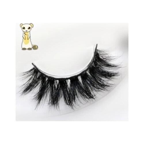 2017 New style 100% Real siberian 3D Mink Fur strip Cross false eyelash Long individual Eyelashes fashion fake makeup tool