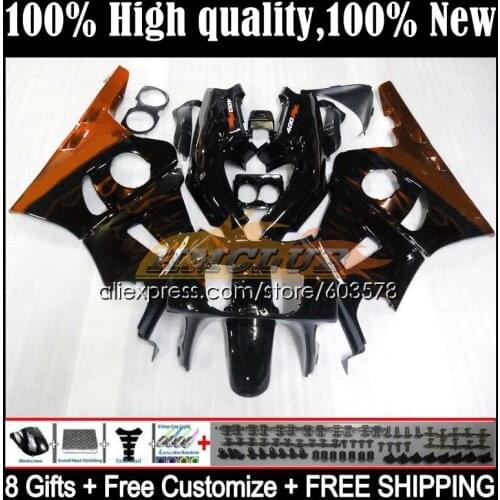 CBR400RR NC29 For HONDA CBR400 RR 94 95 96 97 98 99 33CL.109 CBR 400 RR 400RR 1994 1995 1996 1997 1998 1999 Fairing Orange Flame