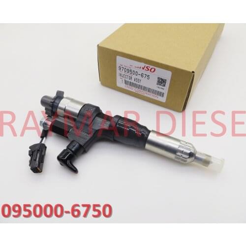 Genuine diesel common rail injector 095000-6750, 095000-6753 for HINO J08E 23670-E0030, 23670-E0031, 23670E0030