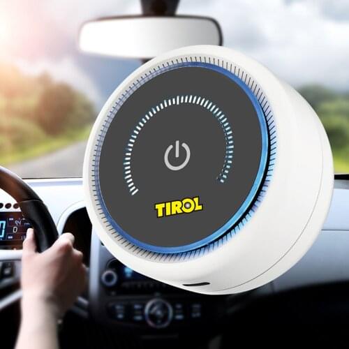 Portable Air Purifier USB Rechargable Air Cleaner for Car Autos double-layer filter UVC+UVA purification Home Mute Air Cleaner