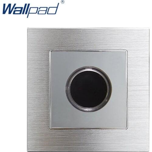 New Arrival Touch Time Delay Switches Wallpad Luxury Wall Light Switch Grey Aluminum Alloy Panel Rocker Switches Interrupteur