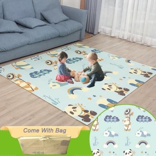 Foldable Baby Play Mat XPE Foam Toys Kids Rug 1cm Thickness Crawling Pad Toddler Games Activity Childrens Educational Mats